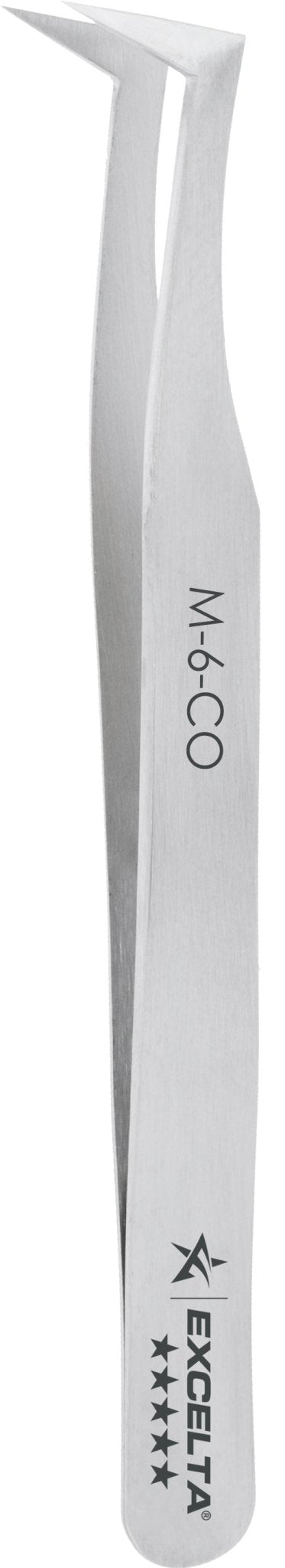 Excelta M - 6 - CO Tweezers - Mini Angled Fine Point - Cobalt MTESolutions