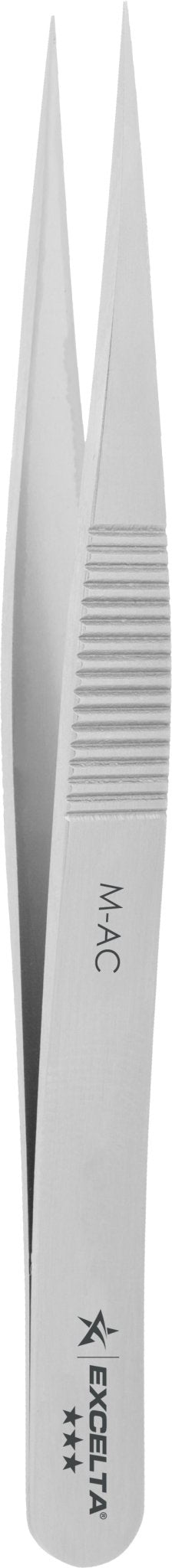 Excelta M - AC Tweezers - Mini Straight Medium Point - Carbon Steel MTESolutions