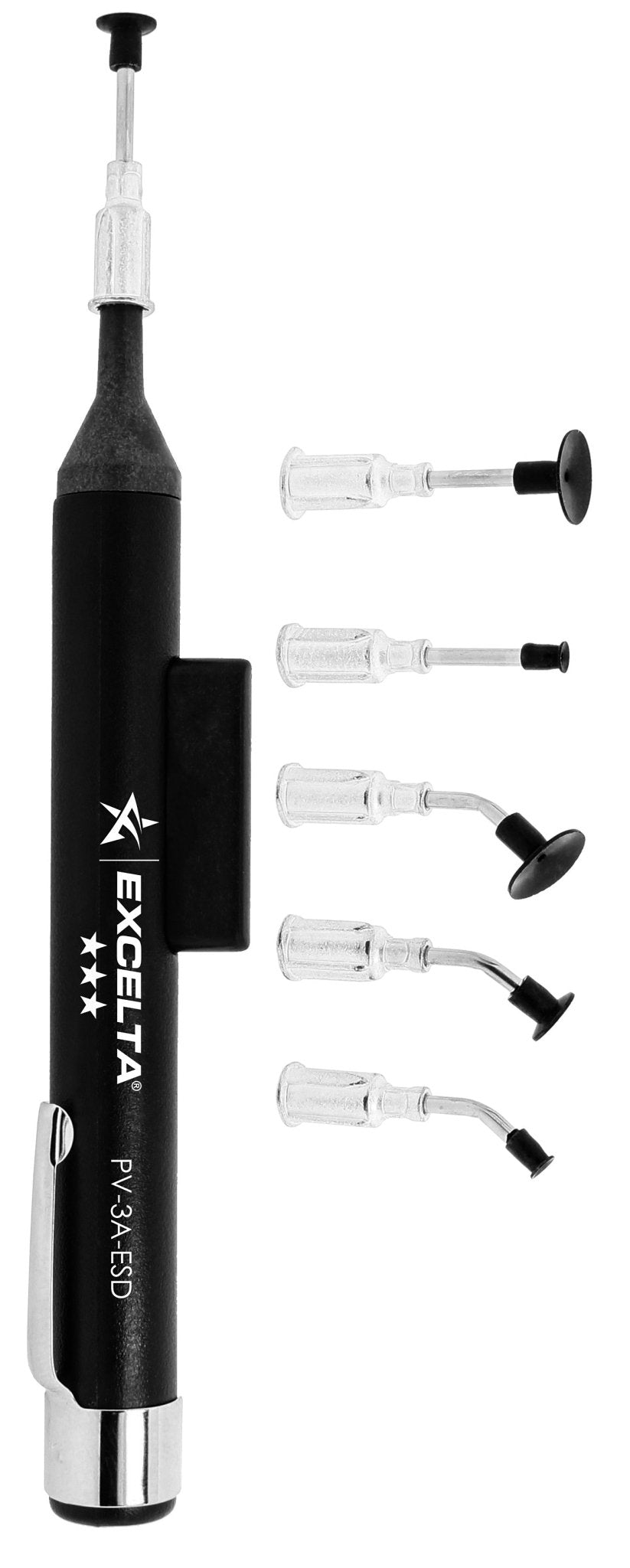 Excelta PV - 3A - ESD Vacuum Pen Kit Junior - Pen - Vac Pro - 6 Probe/Cups MTESolutions