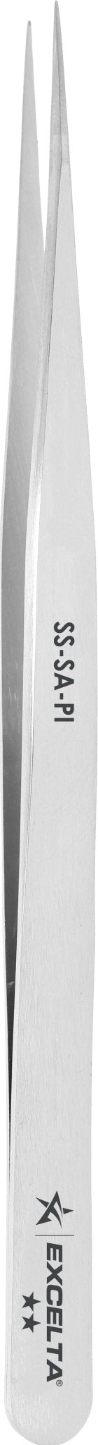 Excelta SS - SA - PI Tweezers - 2 Star Straight Slim Very Fine Point - Anti - Mag. SS MTESolutions