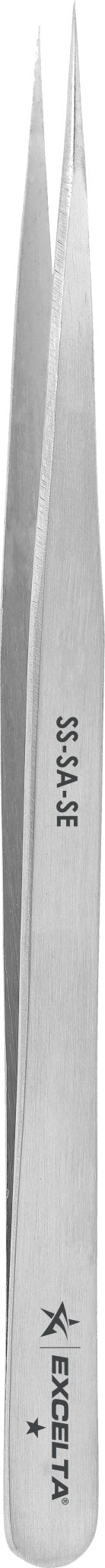 Excelta SS - SA - SE Tweezers - 1 Star Straight Slim Very Fine Point - Anti - Mag. SS, MTESolutions