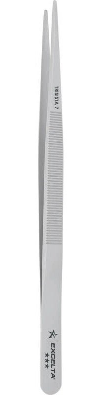 Excelta Trisista 7 Forceps - Gemologist - Straight Anti - Mag. SS - Serrated MTESolutions
