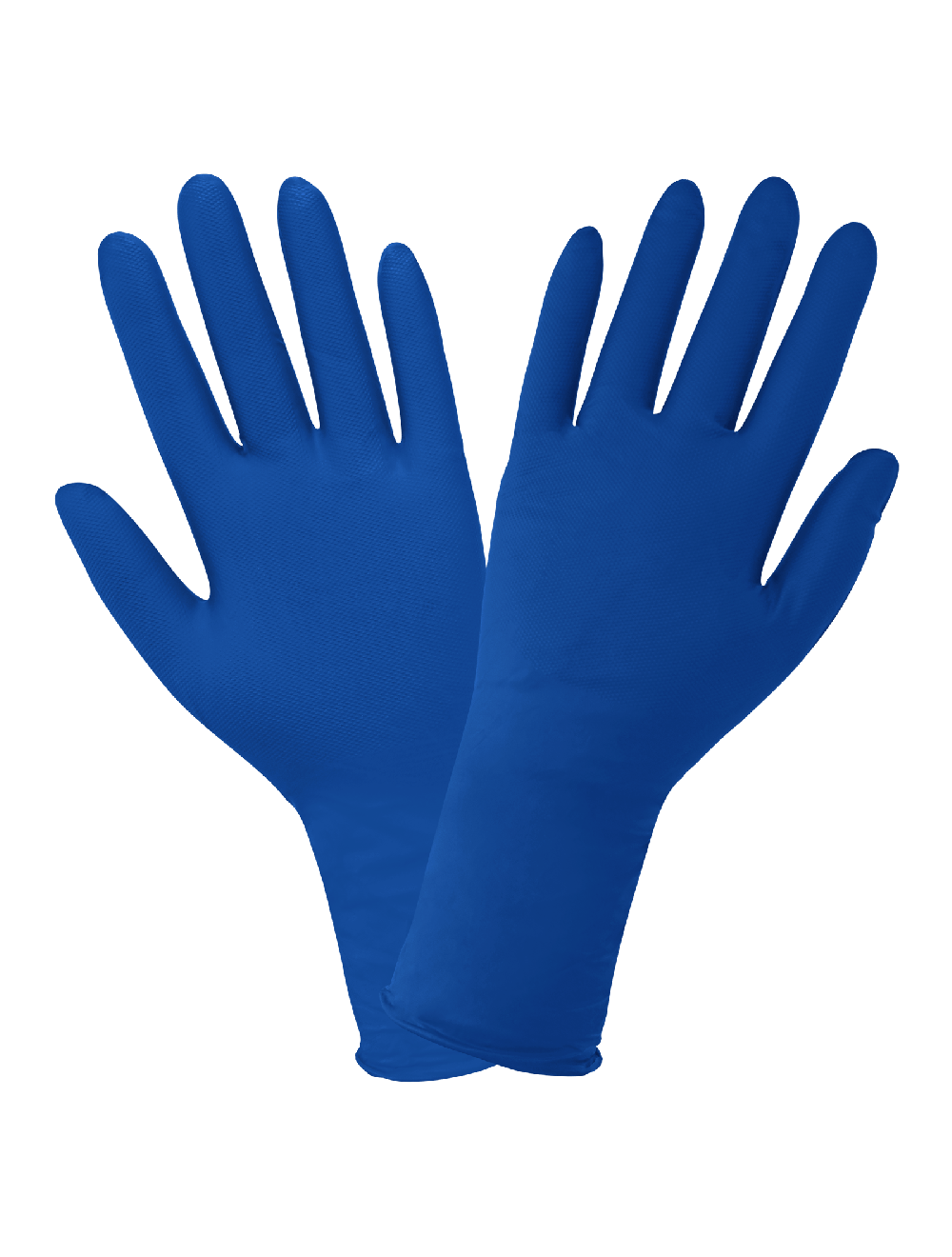 Global Glove 1005PF Panther - Guard Heavyweight Nitrile, Powder - Free, Industrial - Grade, Raised Micro - Diamond Pattern, Blue, 9 - Mil, 11 - Inch Disposable Gloves MTESolutions