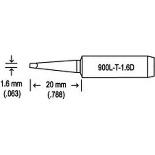 Hakko 900L - T - 1.6D, Replacement Hakko 900L Tip MTESolutions