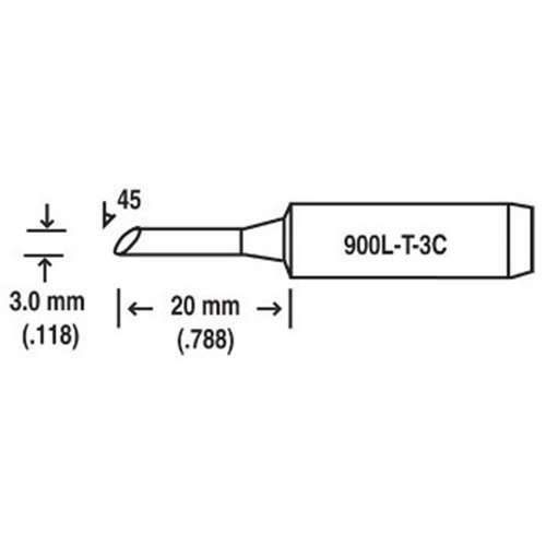 Hakko 900L - T - 3C, Replacement Hakko 900L Tip MTESolutions