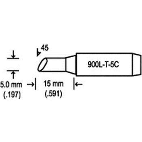 Hakko 900L - T - 5C, Replacement Hakko 900L Tip MTESolutions