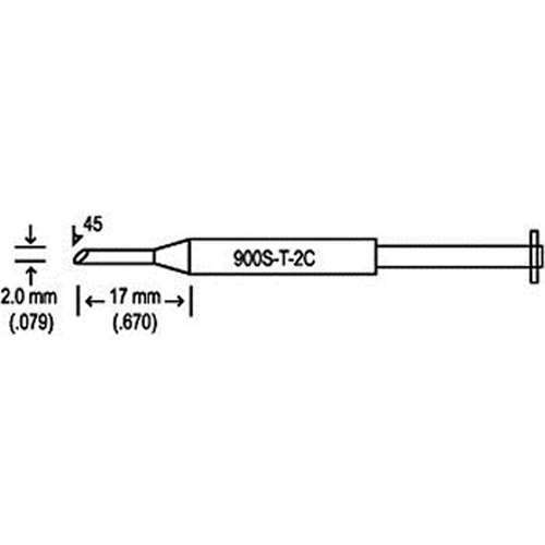 Hakko 900S - T - 2C, Replacement Hakko 900S Tip MTESolutions