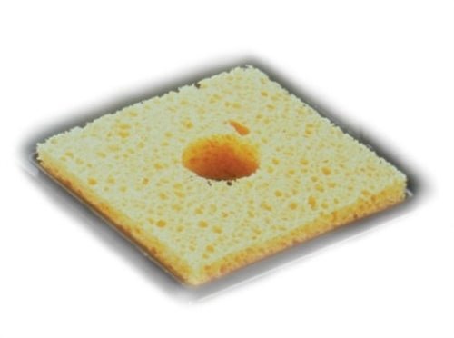 Hakko A1042, Solder Tip Cleaning Sponge w/ Center Hole, 2 5/8in x 2 5/8in x 5/8in MTESolutions