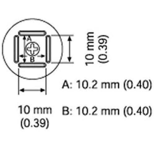 Hakko A1125B, QFP Nozzle for 850, 852, 702; 10.2 x 10.2mm MTESolutions
