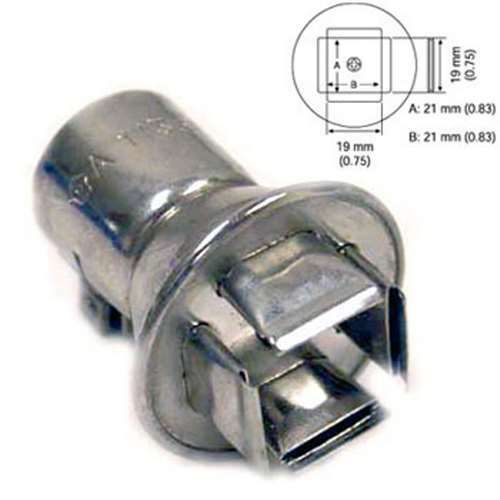 Hakko A1136B, PLCC 52 Nozzle for FR - 801, FR - 802, FR - 803; 21 x 21mm MTESolutions