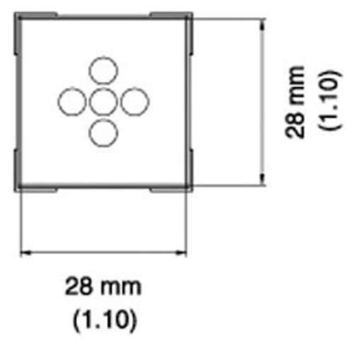 Hakko A1475, BGA Nozzle for FR - 802, FR - 803; 28 x 28 x 15(H)mm MTESolutions