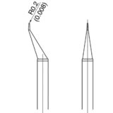 Hakko T16 - 1001 Series Tweezer Soldering Tips, Chip 0.5I (0.02) MTESolutions