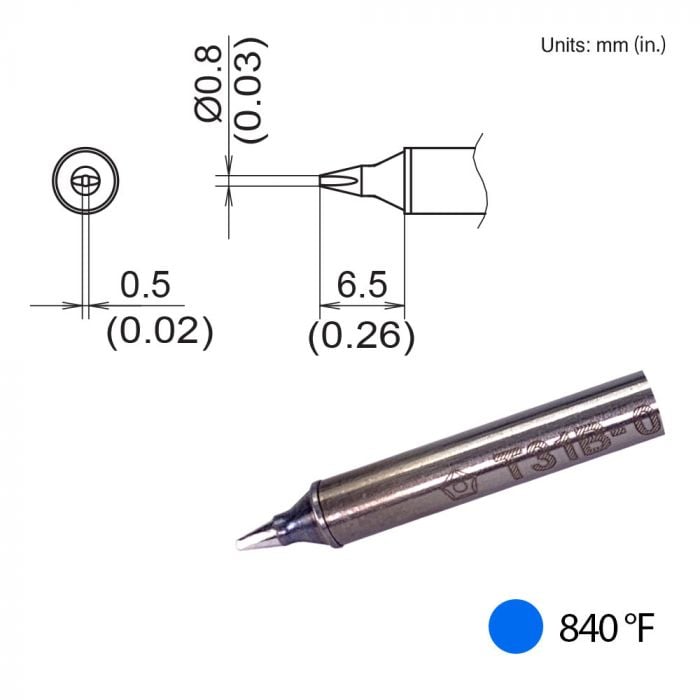Hakko T31B - 01D08, Chisel Tip MTESolutions