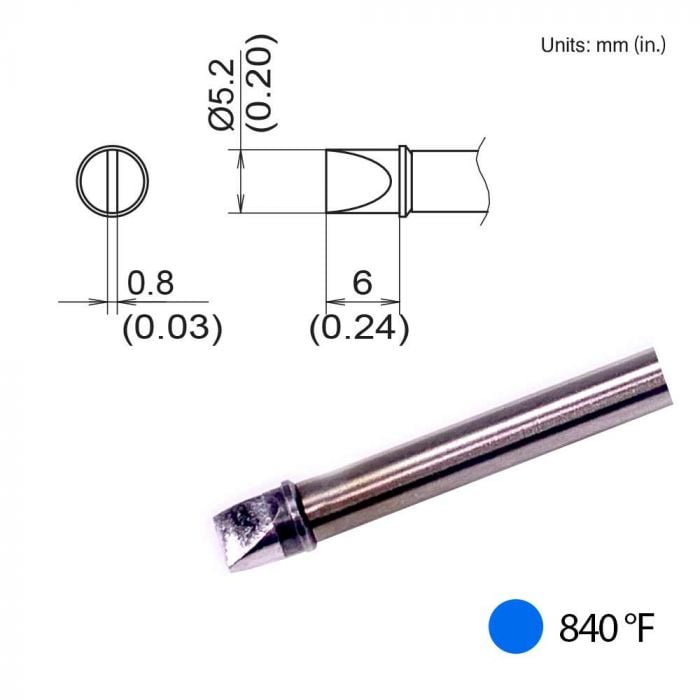 Hakko T31B - 01D52, Chisel Tip MTESolutions