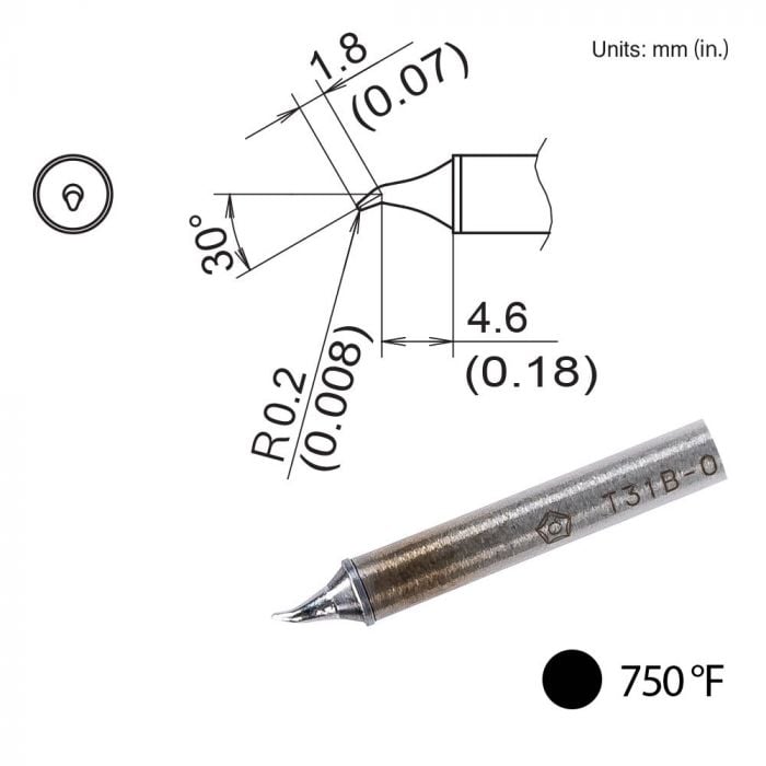 Hakko T31B - 02JS02, Bent Tip MTESolutions