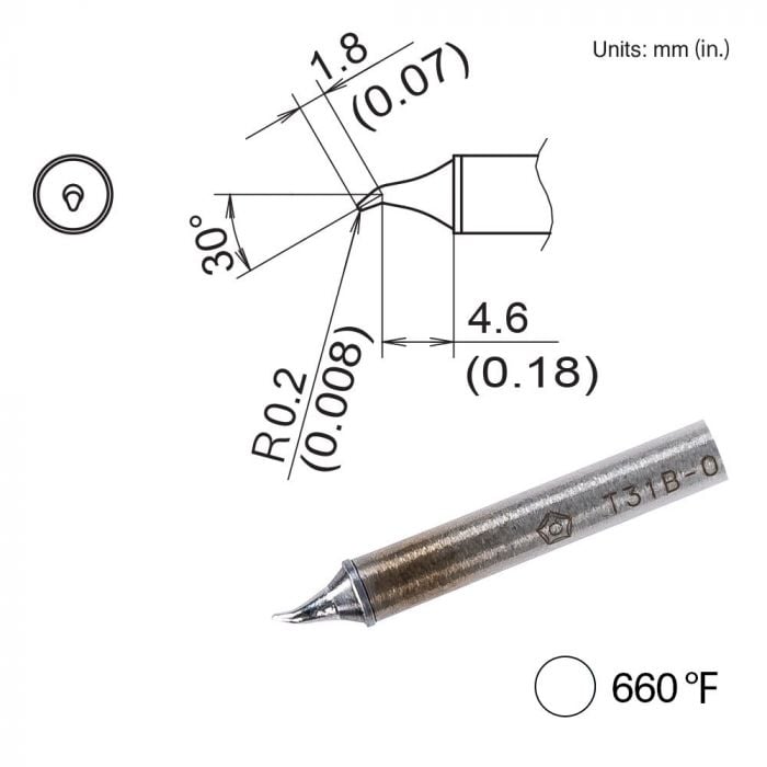 Hakko T31B - 03JS02, Bent Tip MTESolutions