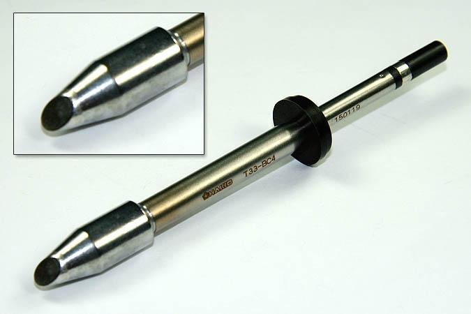 Hakko T33 - Bc4 Ultra Heavy Duty Bevel Soldering Tip, 3Mm X 13Mm MTESolutions