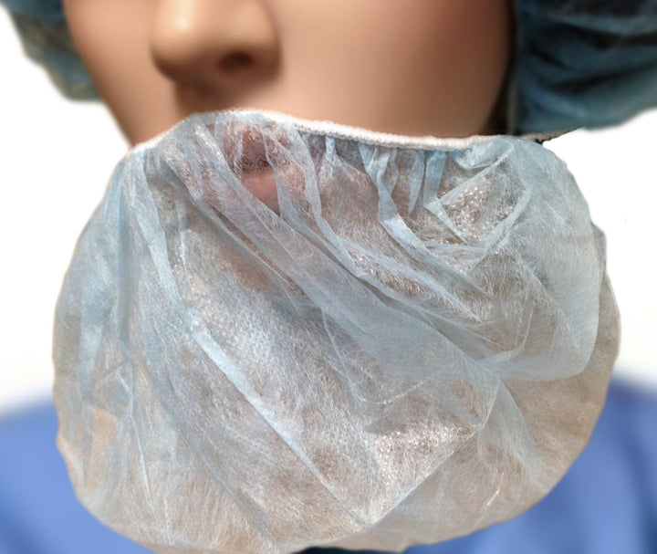 High - Tech Conversions GAH - BRD - WH, Bee - Safe Polypropylene Beard Cover, White, Case of 1000 MTESolutions