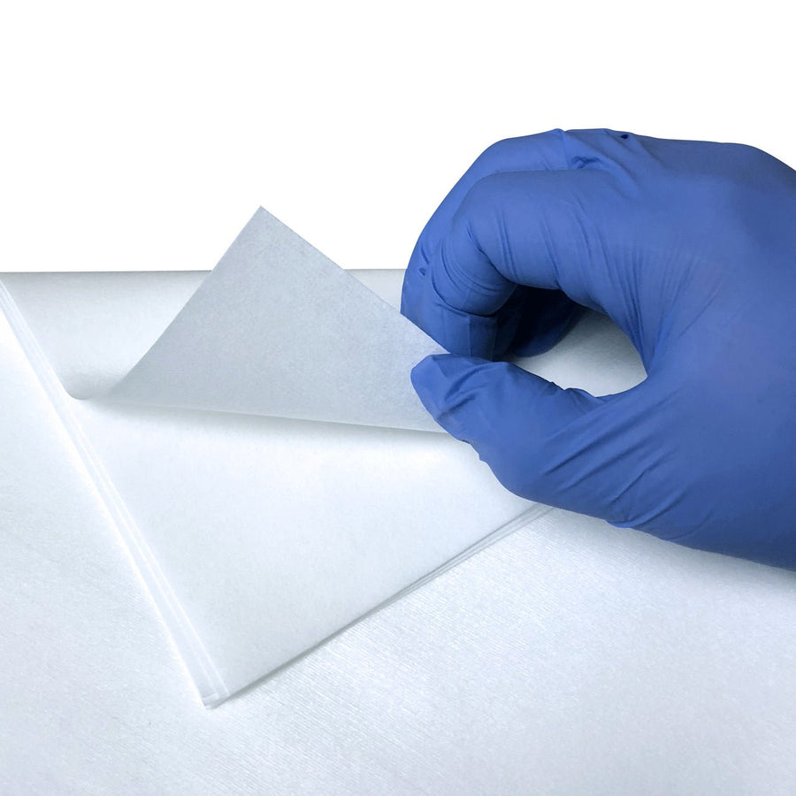 High - Tech Conversions Non - Woven, Light Weight, Lint - Free, Cleanroom Wipes, 18"X18 ", 75 - Bag, 10 Bags - Case MTESolutions