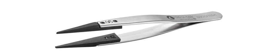 Ideal-tek 00CCFR.SA.1.IT Plastic Repl CF tip tweezers 00CCFR.SA, SS Anti-Mag, OAL 115mm, 4, 53in, (A00CF tips) MTESolutions