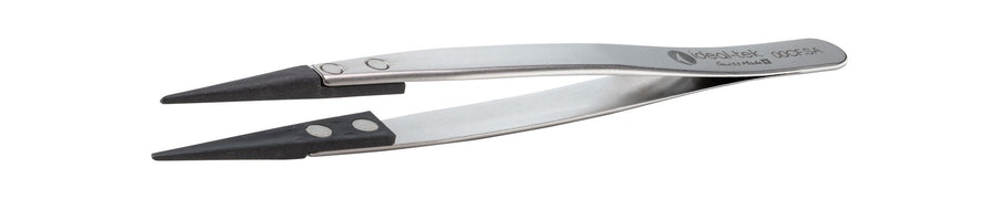 Ideal-tek 00CF.SA.1.ITU Plastic CF tip tweezers 00CF.SA, SS Anti-Mag, OAL 130mm, 5.12in MTESolutions