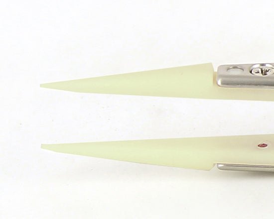Ideal-tek 00DGR.SA.1.ITU Plastic Repl DG tip tweezers 00DGR.SA, SS Anti-Mag, OAL 130mm, 5, 12in, (A00DG tips) MTESolutions