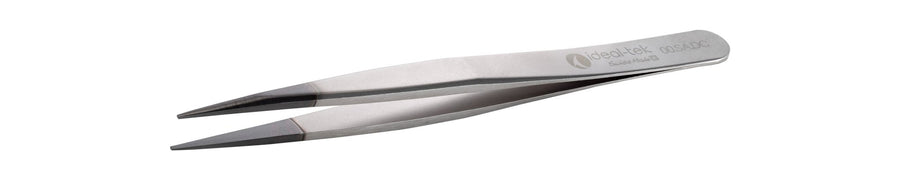 Ideal-tek 00.SA.DC.0.ITU Diamond coated tweezers 00.SA.DC, SS Anti-Mag, OAL 120mm, 4.72in MTESolutions