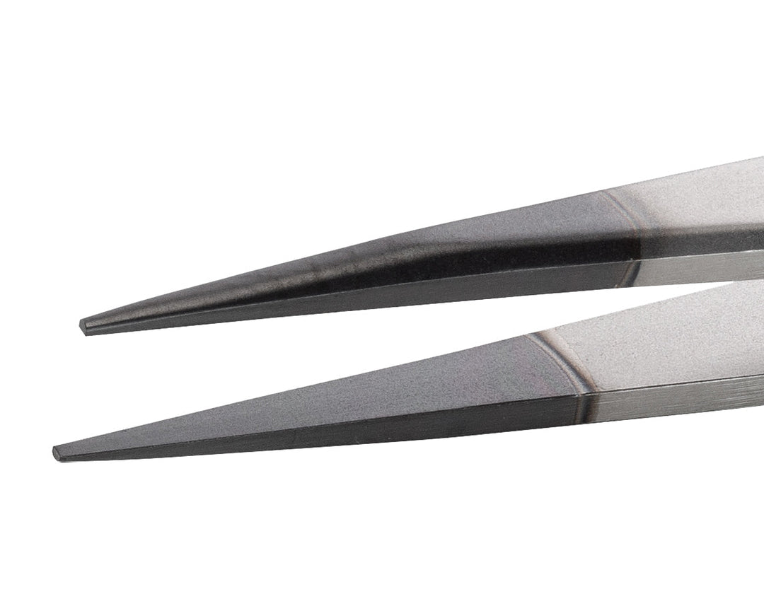 Ideal-tek 00.SA.DC.0.ITU Diamond coated tweezers 00.SA.DC, SS Anti-Mag, OAL 120mm, 4.72in MTESolutions