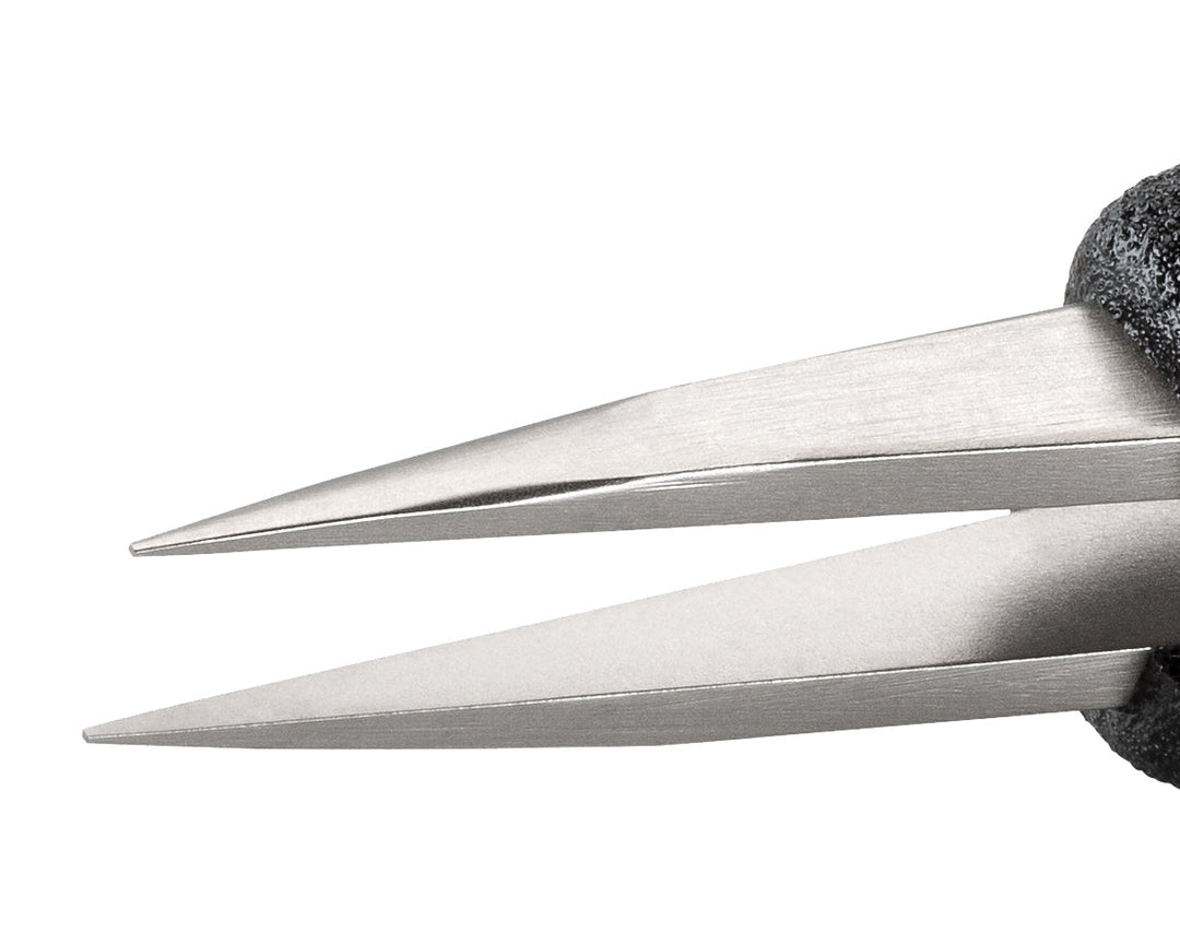 Ideal-tek 00.SA.DN.6.ITU ESD Foam Grip tweezers 00.SA.DN, SS Anti-Mag, OAL 125mm, 4.92in MTESolutions