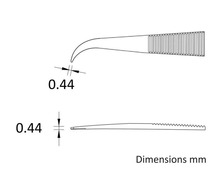 Ideal-tek 119B.SA.1.ITU General Purpose tweezers 119B.SA, SS Anti-Mag, OAL 150mm, 5.91in MTESolutions