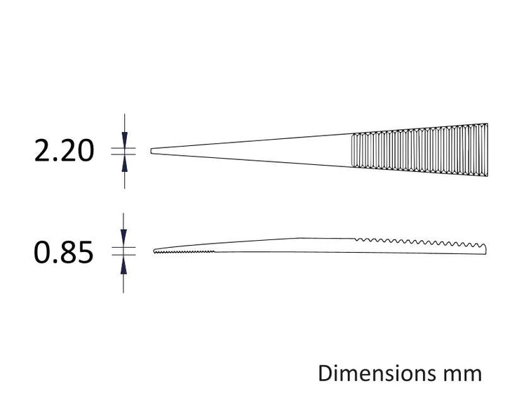 Ideal-tek 121.SA.1.ITU General Purpose tweezers 121.SA, SS Anti-Mag, OAL 160mm, 6.3in MTESolutions