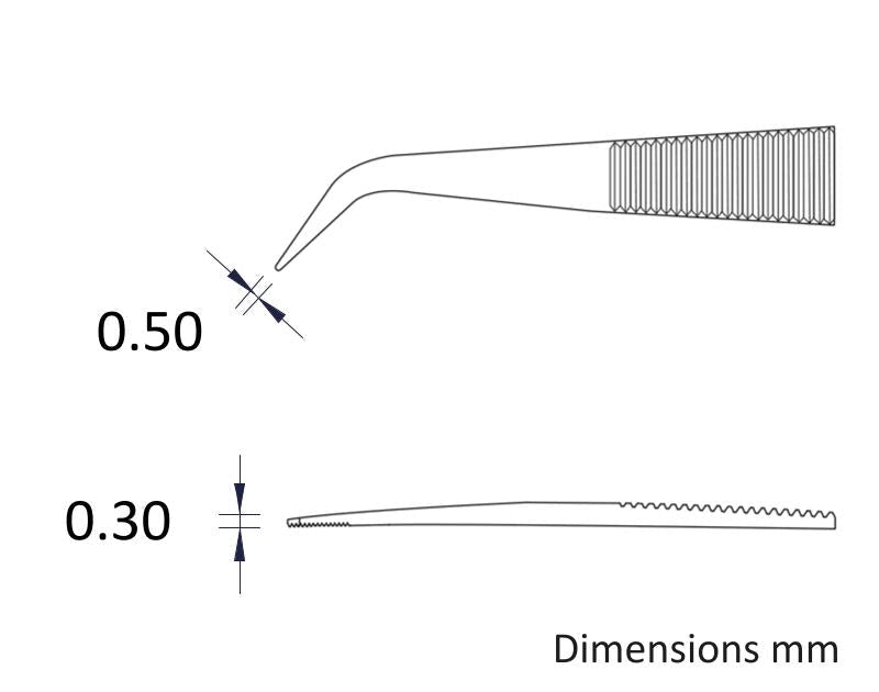 Ideal-tek 122.SA.1.ITU General Purpose tweezers 122.SA, SS Anti-Mag, OAL 150mm, 5.91in MTESolutions