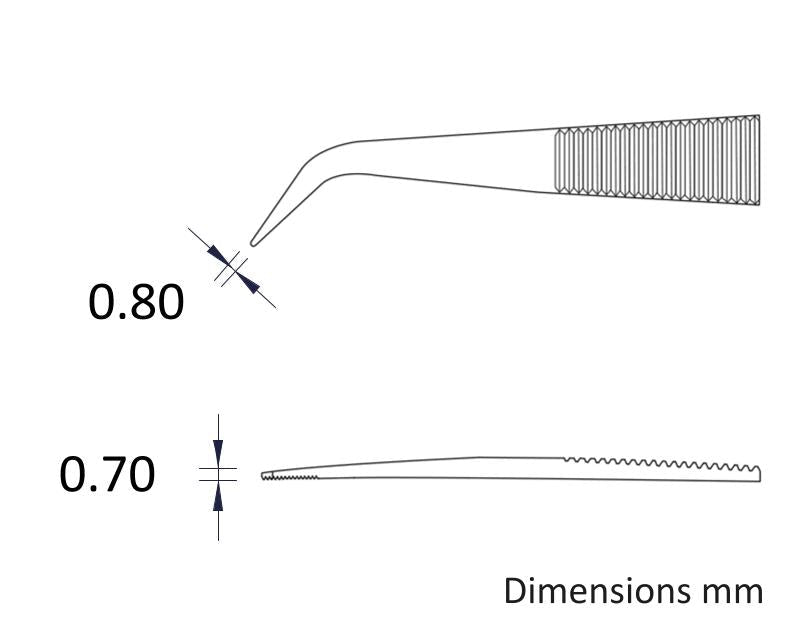 Ideal-tek 124.SA.1.ITU General Purpose tweezers 124.SA, SS Anti-Mag, OAL 150mm, 5.91in MTESolutions