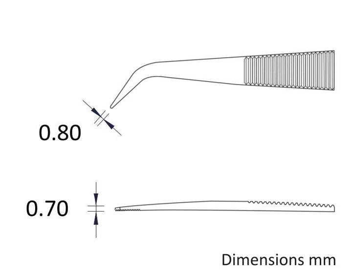 Ideal-tek 124.SA.1.ITU General Purpose tweezers 124.SA, SS Anti-Mag, OAL 150mm, 5.91in MTESolutions