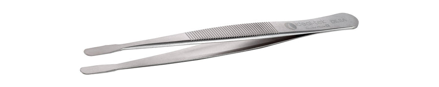 Ideal-tek 125.SA.1.ITU Flat Tip tweezers 125.SA, SS Anti-Mag, OAL 120mm, 4.72in MTESolutions