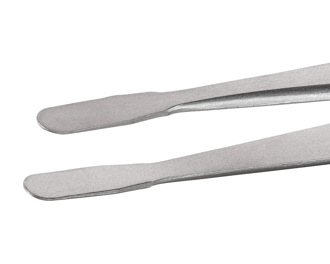 Ideal-tek 125.SA.1.ITU Flat Tip tweezers 125.SA, SS Anti-Mag, OAL 120mm, 4.72in MTESolutions