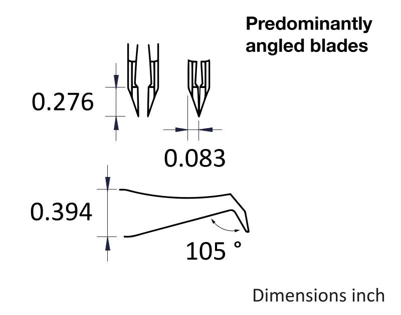 Ideal-tek 14AGW.C.0.ITU High Precision Cutting tweezers 14AGW, Carbon Steel, OAL 115mm, 4.53in MTESolutions