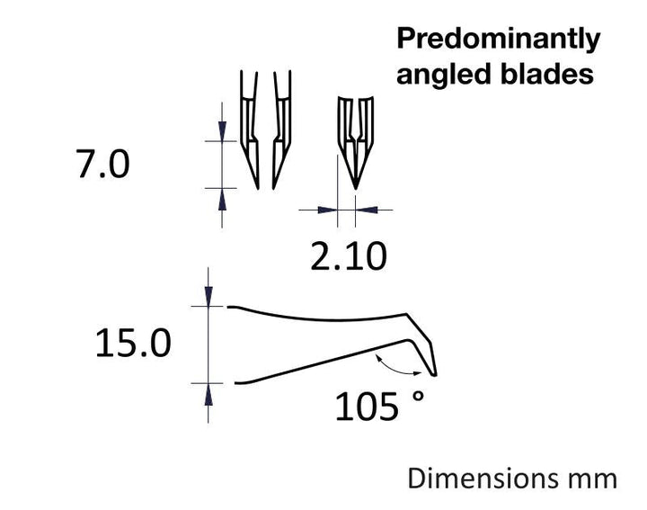 Ideal-tek 14AGW.C.DR.0.ITU ESD Rubber Grip Cutting tweezers 14AGW.DR, Carbon Steel, OAL 115mm, 4.53in MTESolutions