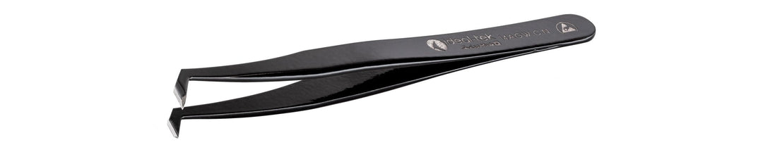 Ideal-tek 14AGW.C.N.0.ITU ESD Fully Epoxy Coated tweezers 14AGW.N, Carbon Steel, OAL 115mm, 4.53in MTESolutions