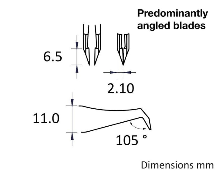 Ideal-tek 14AGW.C.N.0.ITU ESD Fully Epoxy Coated tweezers 14AGW.N, Carbon Steel, OAL 115mm, 4.53in MTESolutions
