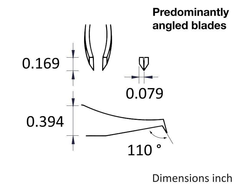 Ideal-tek 152.S.0.ITU High Precision Cutting tweezers 152.S, Stainless, OAL 100mm, 3.94in MTESolutions