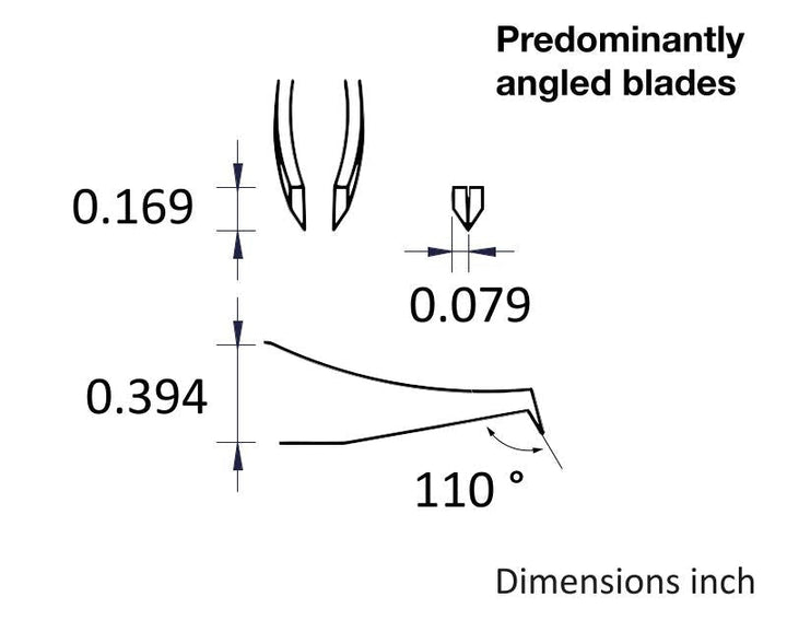 Ideal-tek 152.S.0.ITU High Precision Cutting tweezers 152.S, Stainless, OAL 100mm, 3.94in MTESolutions