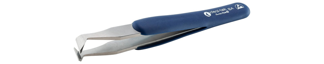 Ideal-tek 15A.C.DR.0.ITU ESD Rubber Grip Cutting tweezers 15A.DR, Carbon Steel, OAL 125mm, 4.92in MTESolutions