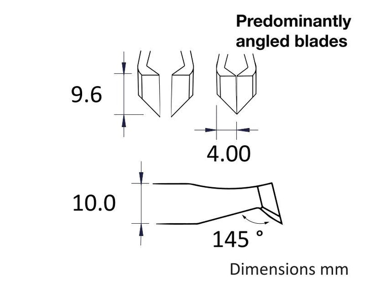 Ideal-tek 15AGWM.C.D.0.ITU Full Diamond Coated tweezers 15AGWM.D, Carbon Steel, OAL 115mm, 4.53in MTESolutions