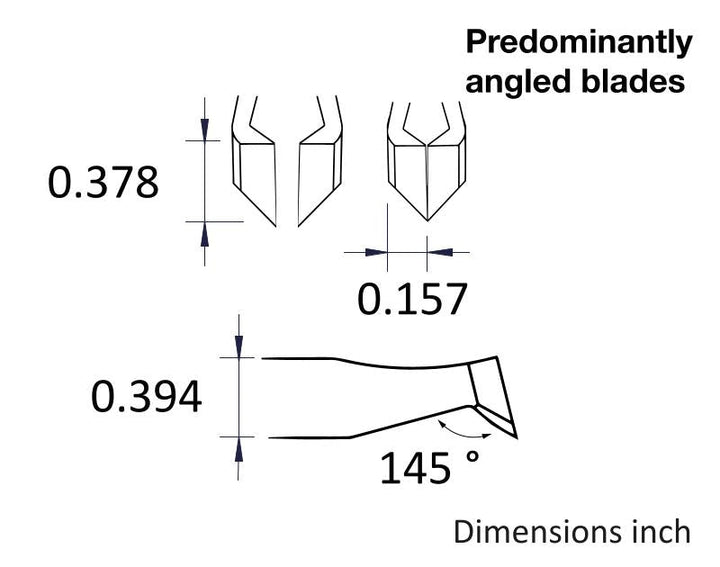 Ideal-tek 15AGWM.C.D.0.ITU Full Diamond Coated tweezers 15AGWM.D, Carbon Steel, OAL 115mm, 4.53in MTESolutions