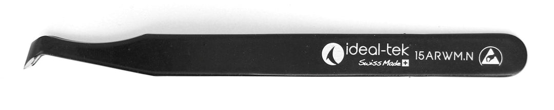 IDEAL - TEK 15ARWM.C.N.0.ITU ESD Fully Epoxy Coated Tweezers, Carbon Steel MTESolutions