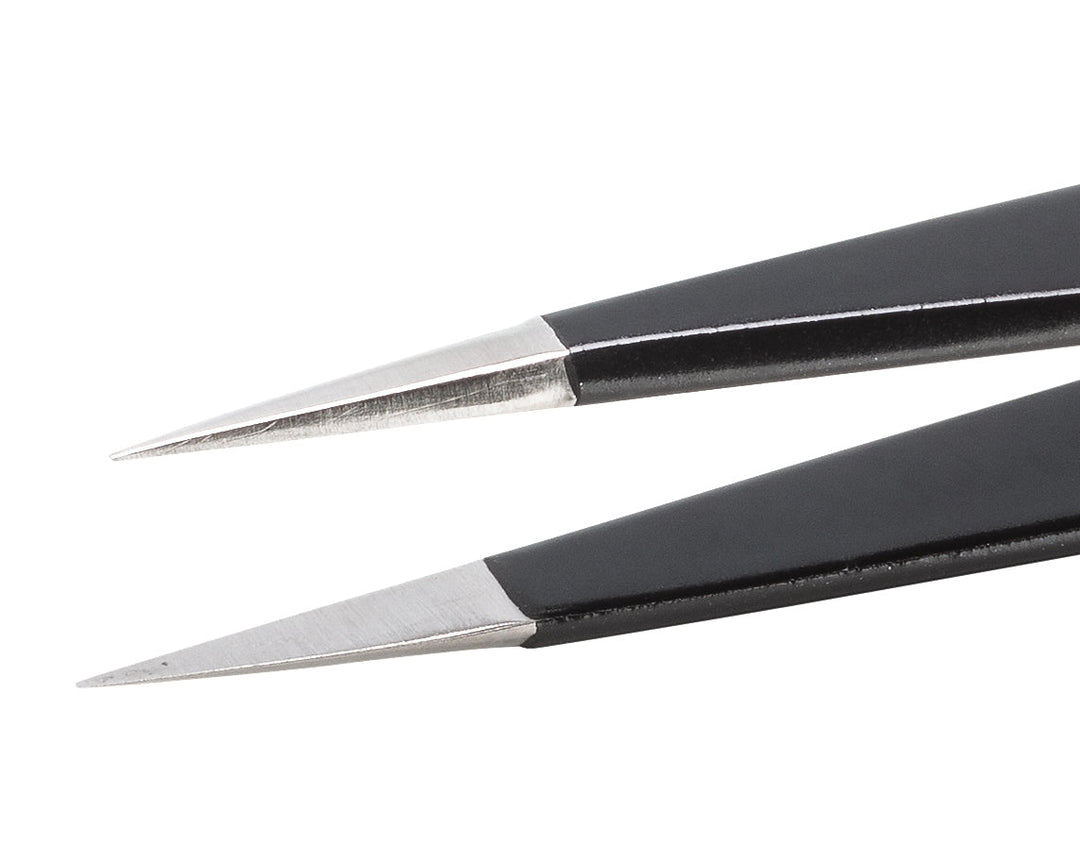 IDEAL - TEK 1.SA.NE.6.ITU ESD Epoxy Coated Tweezers 1.SA.NE, SS Anti - Mag, OAL 120mm - 4.72in MTESolutions