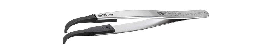 Ideal-tek 242BCCFR.SA.1.IT Plastic Repl CF tip tweezers 242BCCFR.SA, SS Anti-Mag, OAL 115mm, 4, 53in, (A242BCF tips) MTESolutions