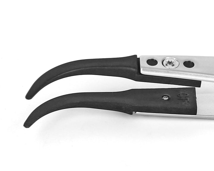 Ideal-tek 242BCCFR.SA.1.IT Plastic Repl CF tip tweezers 242BCCFR.SA, SS Anti-Mag, OAL 115mm, 4, 53in, (A242BCF tips) MTESolutions