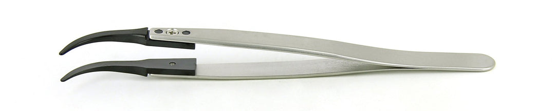 Ideal-tek 242BCFR.SA.1.ITU Plastic Repl CF tip tweezers 242BCFR.SA, SS Anti-Mag, OAL 130mm, 5, 12in, (A242BCF tips) MTESolutions